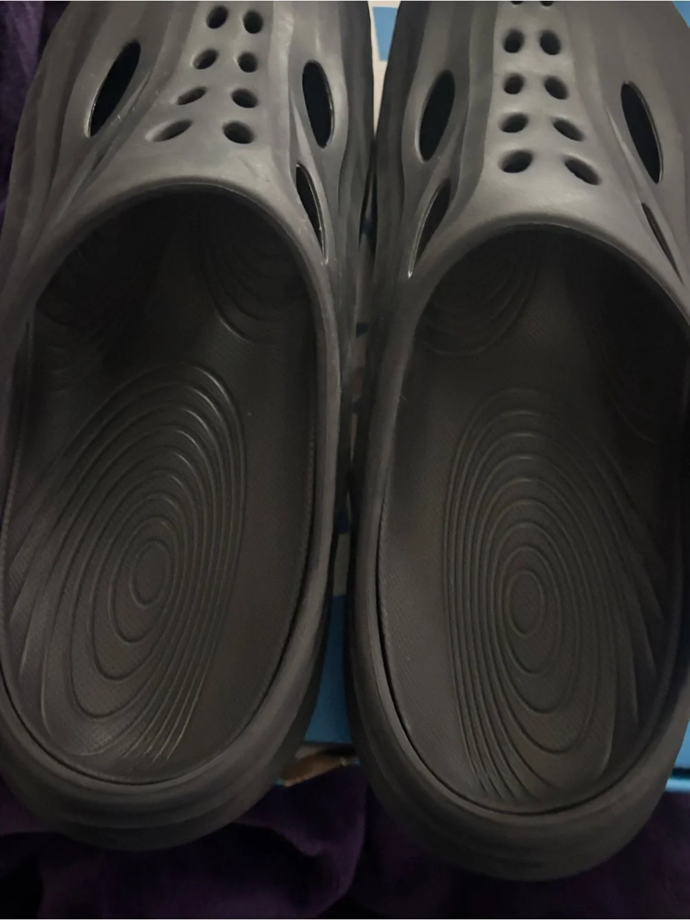 Hoka Black Recovery Mule Clog